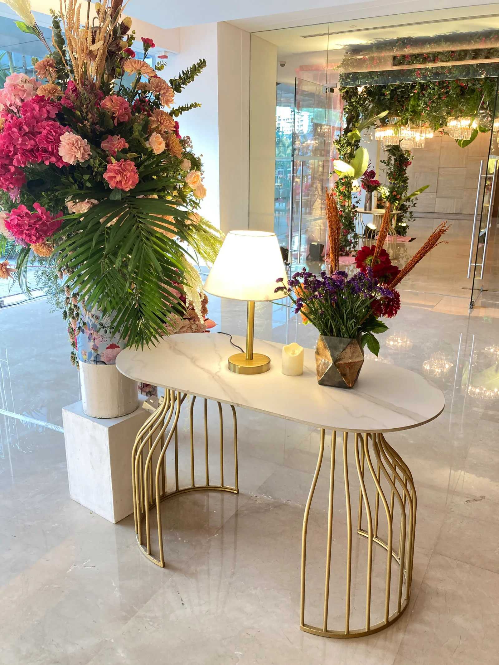 Moon console Table Setup