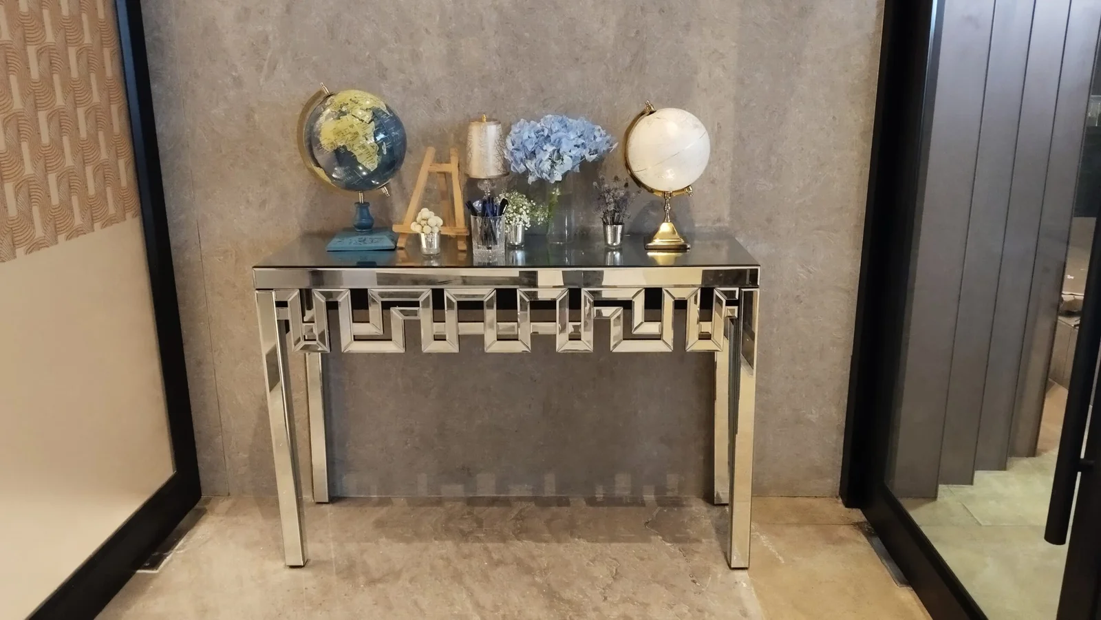 Swastik Console Table Setup