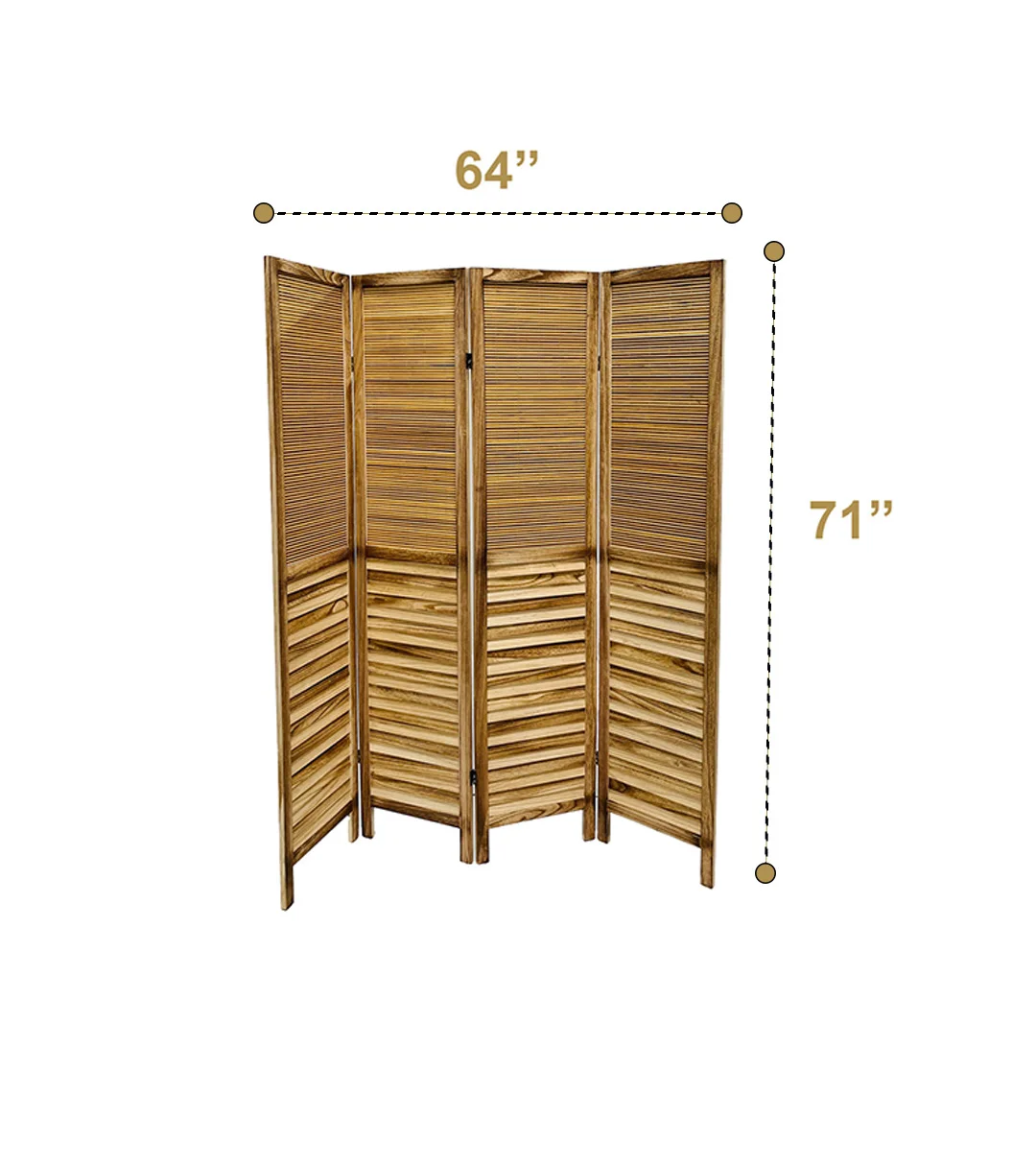 Wooden Room Divider Setup