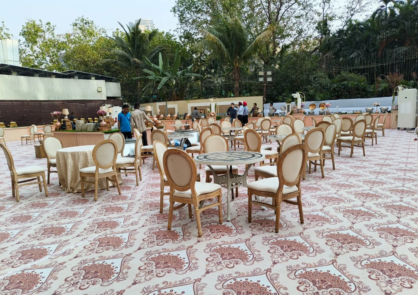 Ceramic Tile Table - White Setup