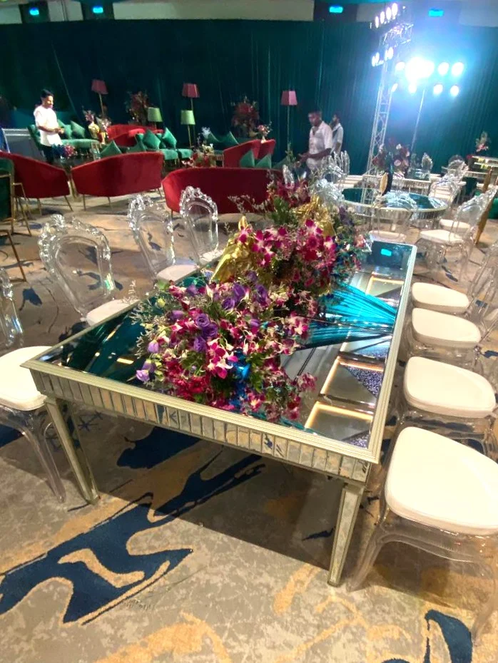 Mirror chips Table - Small Setup