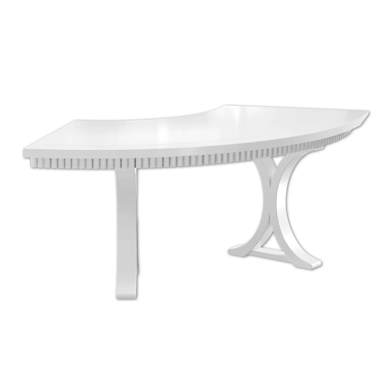 White Full Moon Table - 2 Set Setup