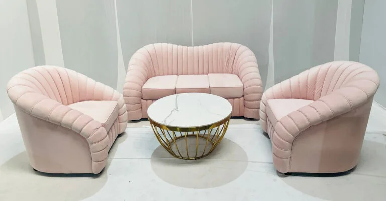 Pink Carnation Sofa - Single Seater Setup