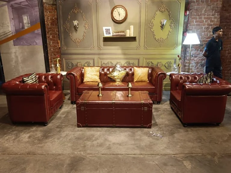 Leather Sofa Set ( 12 ) Setup