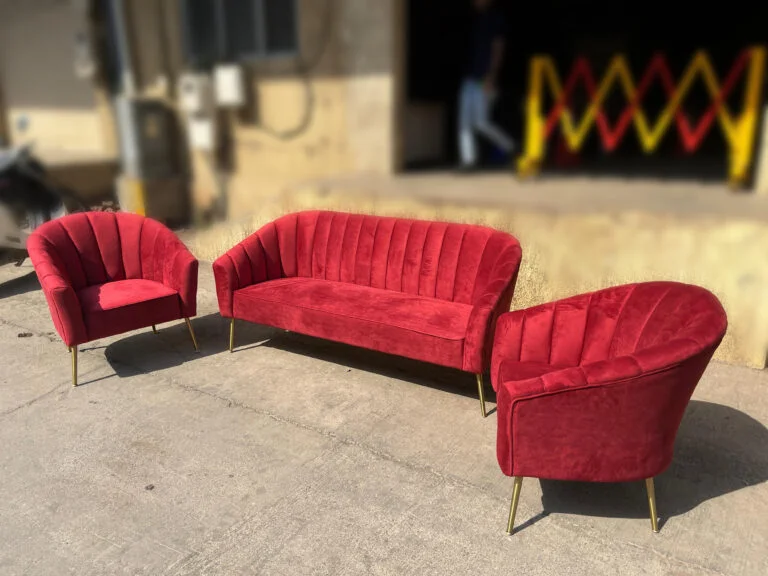 Royal Maroon Sofa - Single Seater Setup