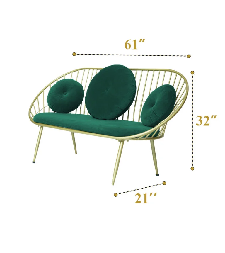 Aerrow Sofa - Green Setup