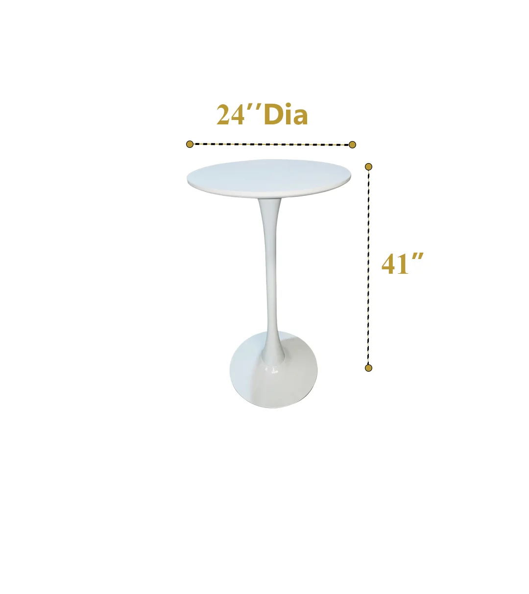 Cocktail Table - White Setup