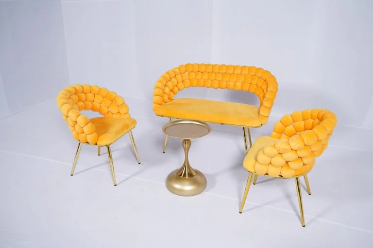 Bubble Sofa 3 Seater - Yellow Setup
