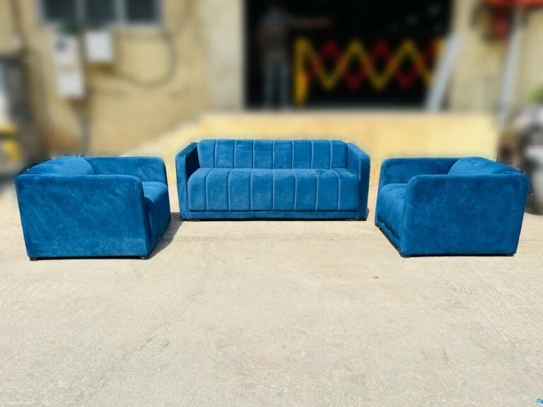 Indigo Blue sofa - Three Seater Setup