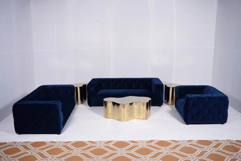 Royal Blue Sofa - Two Seater Setup