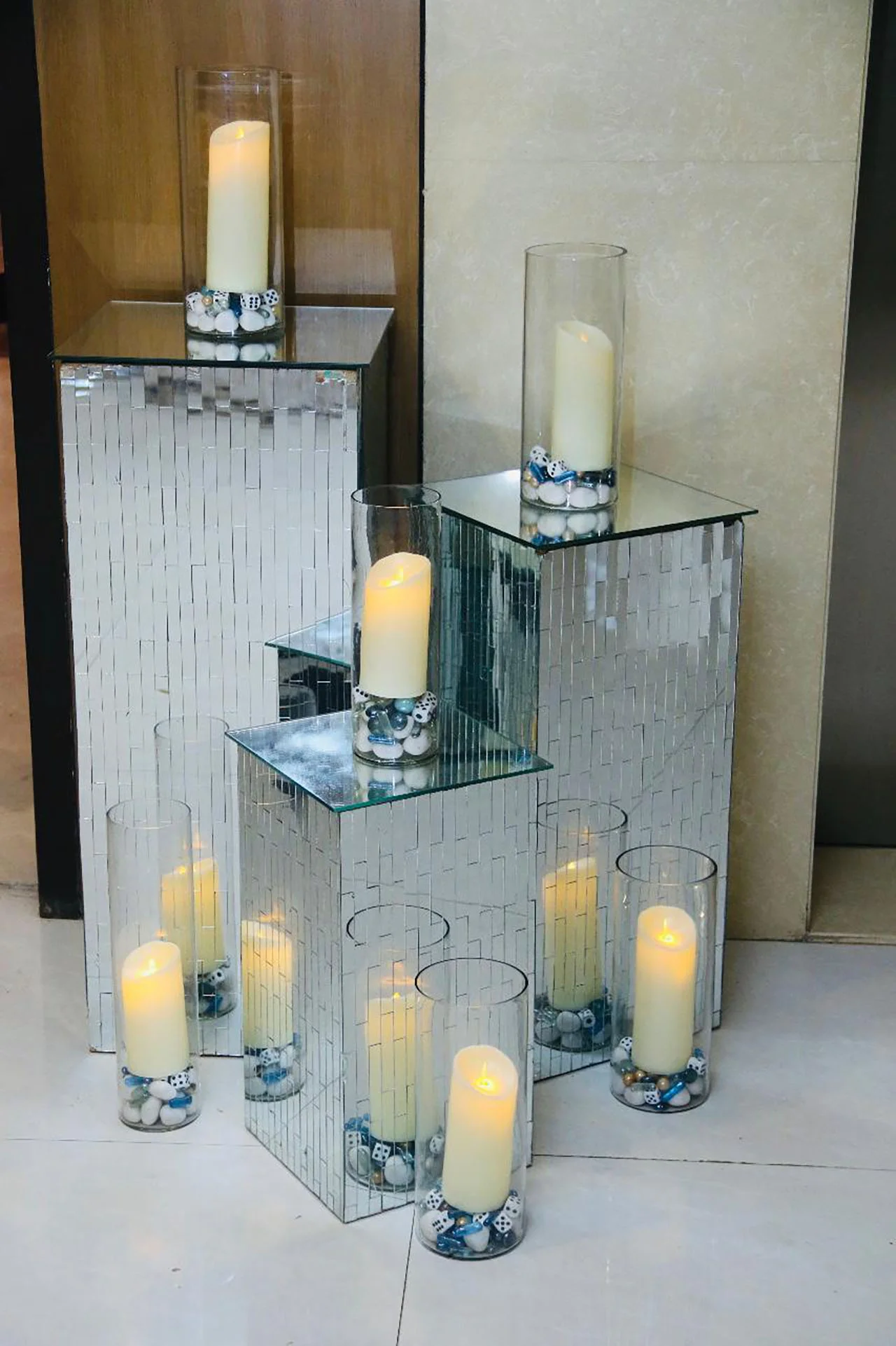 Silver Mirror Boxes (Big/Medium/Big) Setup