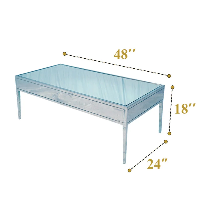 Mirror Coffee Tables (4 Legs) Setup