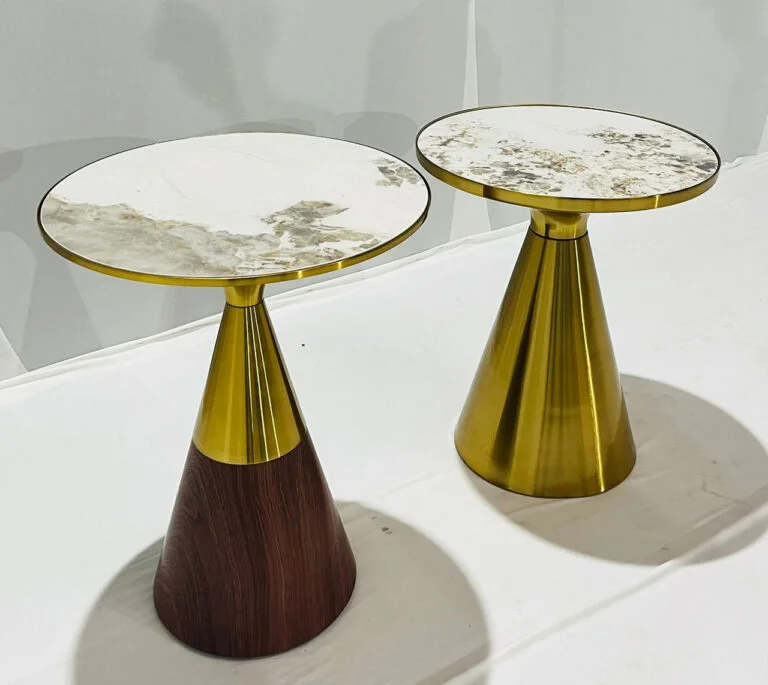 Pyramid Gold Coffee Table Setup