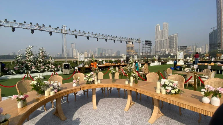 Wooden Sajankote Table Setup