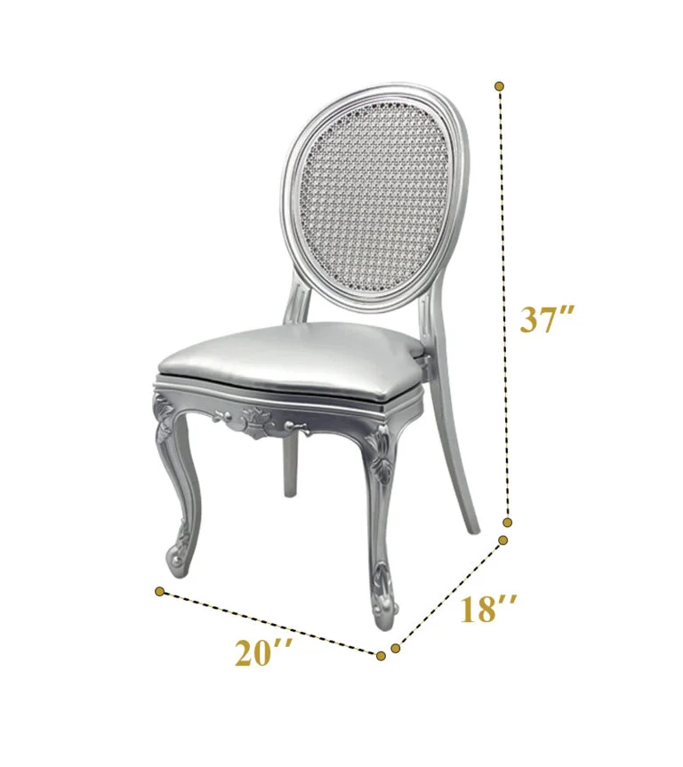 Imperial Chair Rattan - Silver Setup