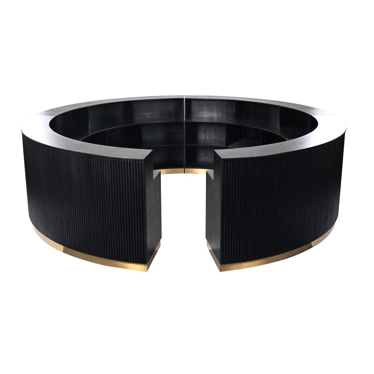 Black Round Bar Counter