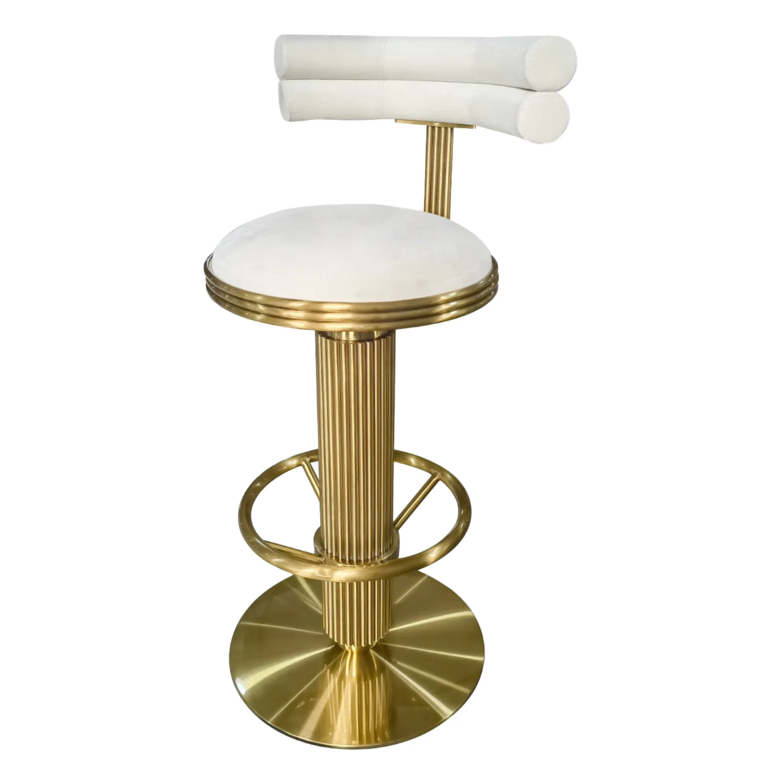 White Gold Bar Chair
