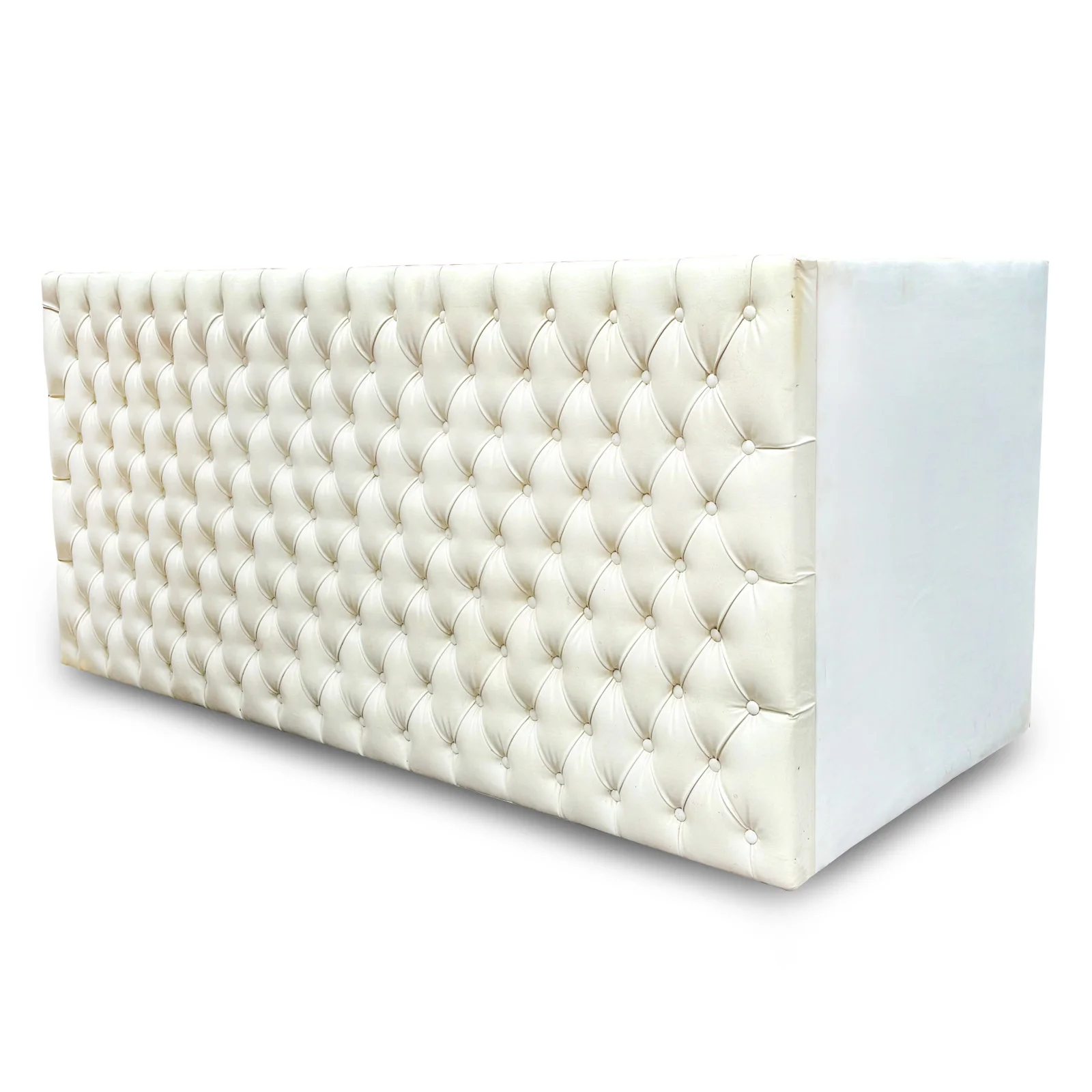 Leather Bar Counter - White
