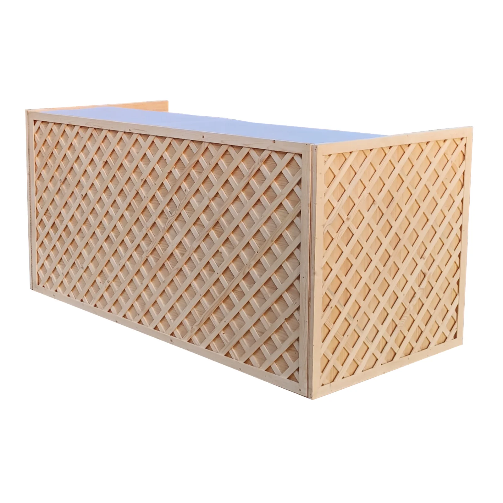 Wooden Trellis Bar Counter