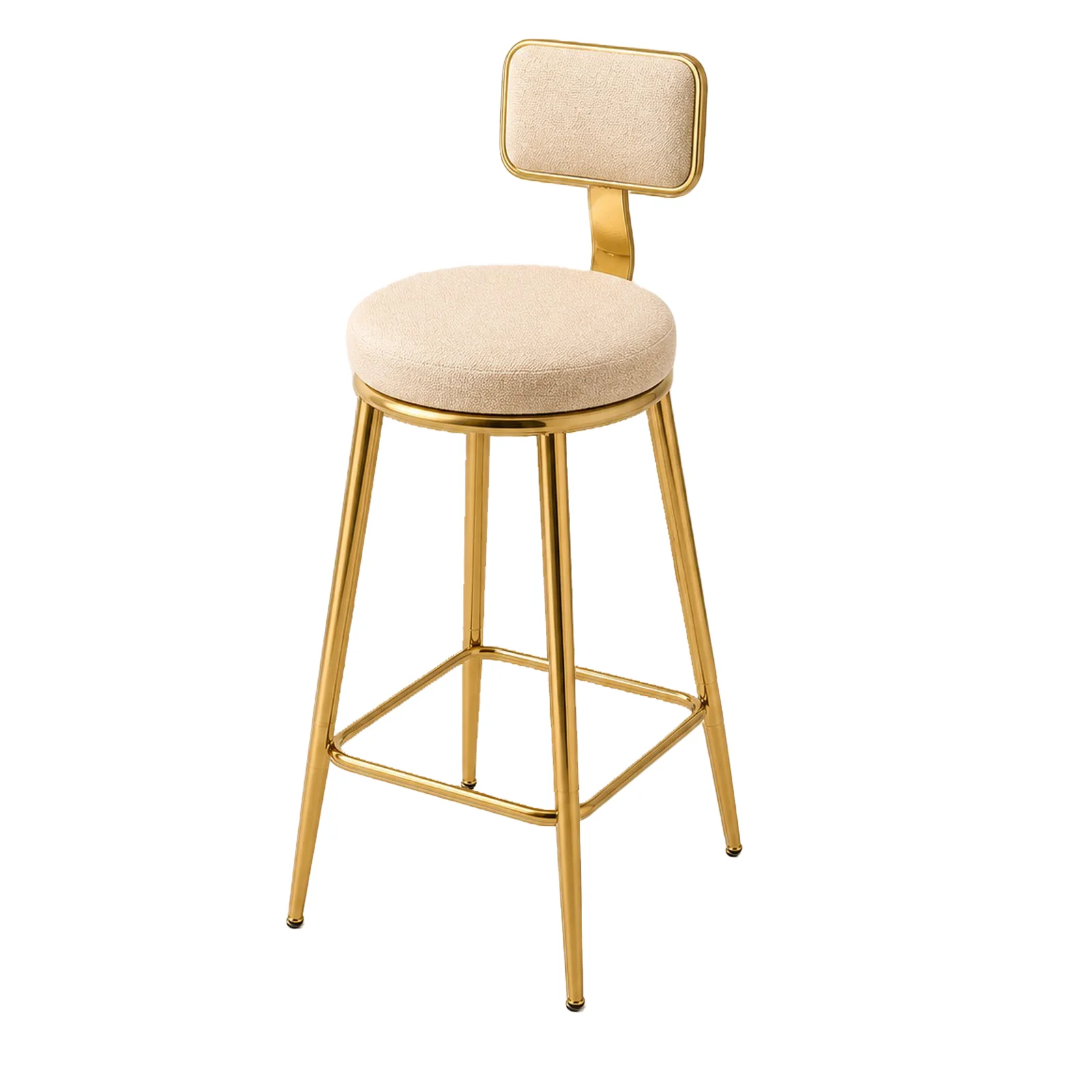 Mid Century Bar Chair - Gold